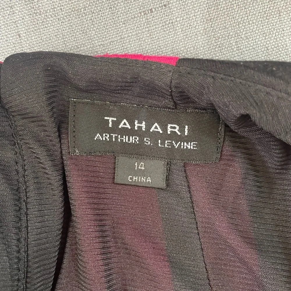Tahari Black and Pink Shift Dress - Picture 3 of 5
